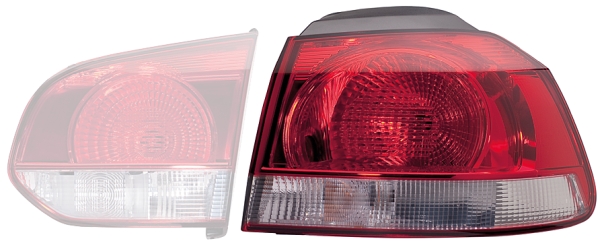 951888-H Lampa tylna prawa  VOLKSWAGEN GOLF VI (5K), 10.08- 951888-H