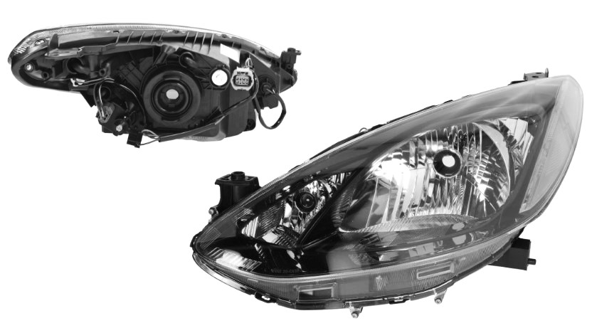 4533102E Reflektor główny Mazda 2 DE 1107-1010  DEPO 4533102E