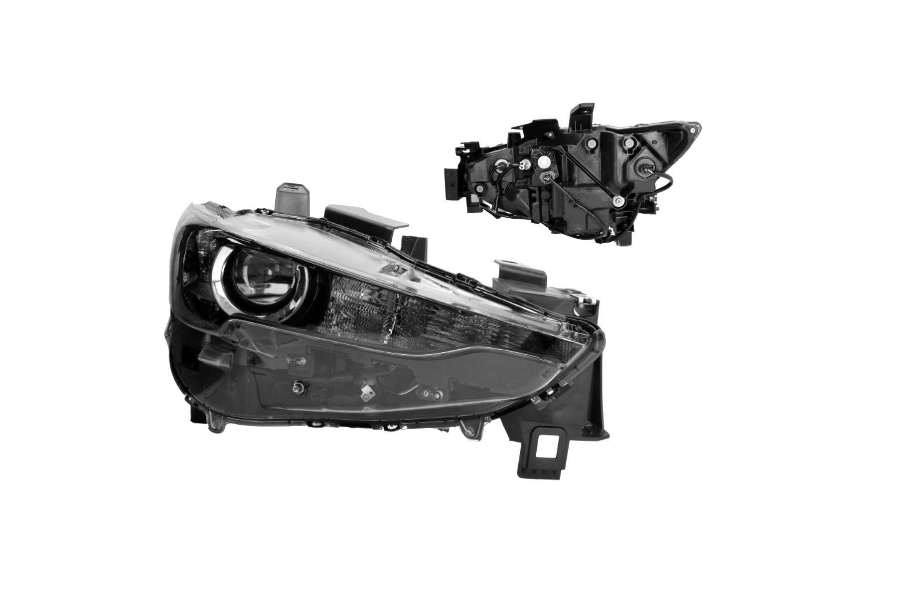 45X2100E Reflektor główny MAZDA CX-5, 06.17- DEPO 45X2100E